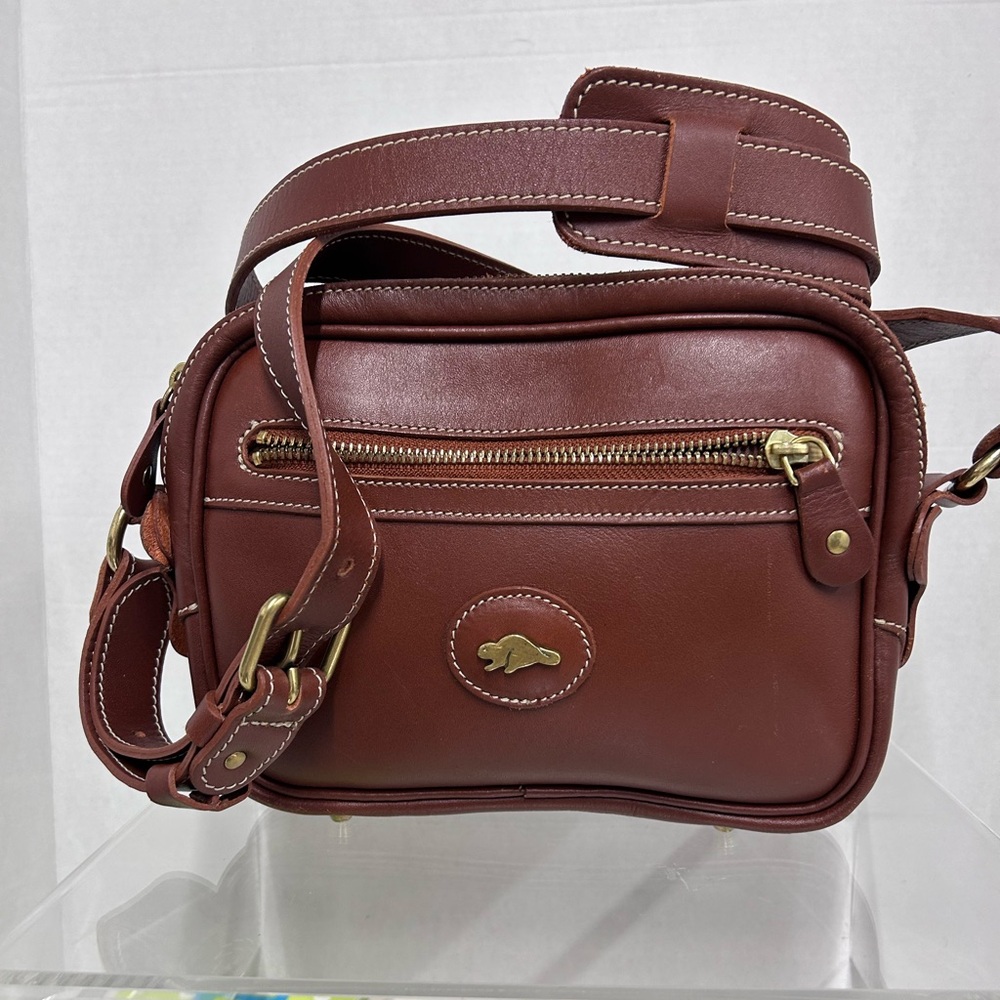 roots genuine leather crossbody bag